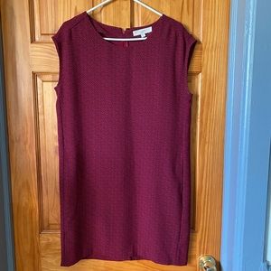 Loft Red/Maroon Sleeveless Dress